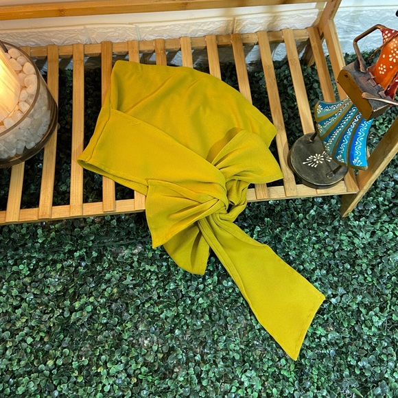 ⚫️The Drop Womens Citronelle Wrap Around Rib Bustier Cropped Top by @signe… - Picture 7 of 10